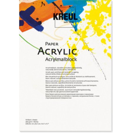 KREUL Bloc pour artiste "Paper Acrylic", 10 feuilles, A3