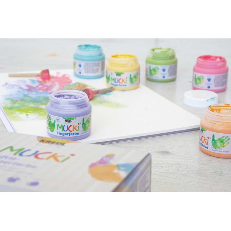 KREUL 2321 peinture lavable Vert, Orange, Rose, Violet, Turquoise, Jaune