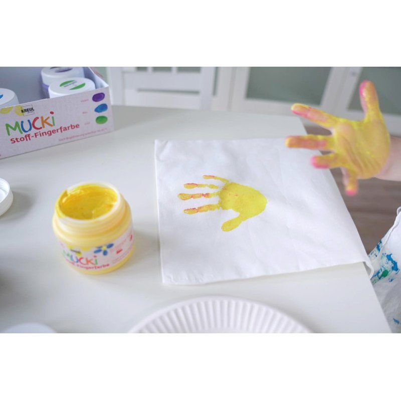 KREUL Gouache aux doigts pour textiles "MUCKI", 150 ml