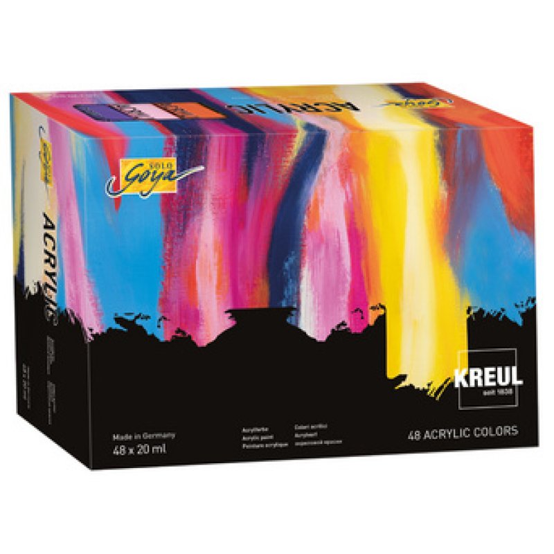 KREUL Peinture acrylique SOLO Goya Acrylic, 20 ml, set de 48
