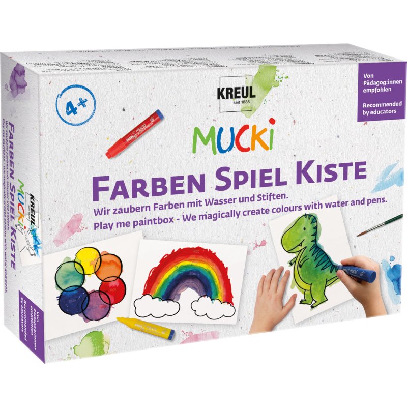 KREUL Feutre aquarelle "MUCKI", set mallette de jeu peinture