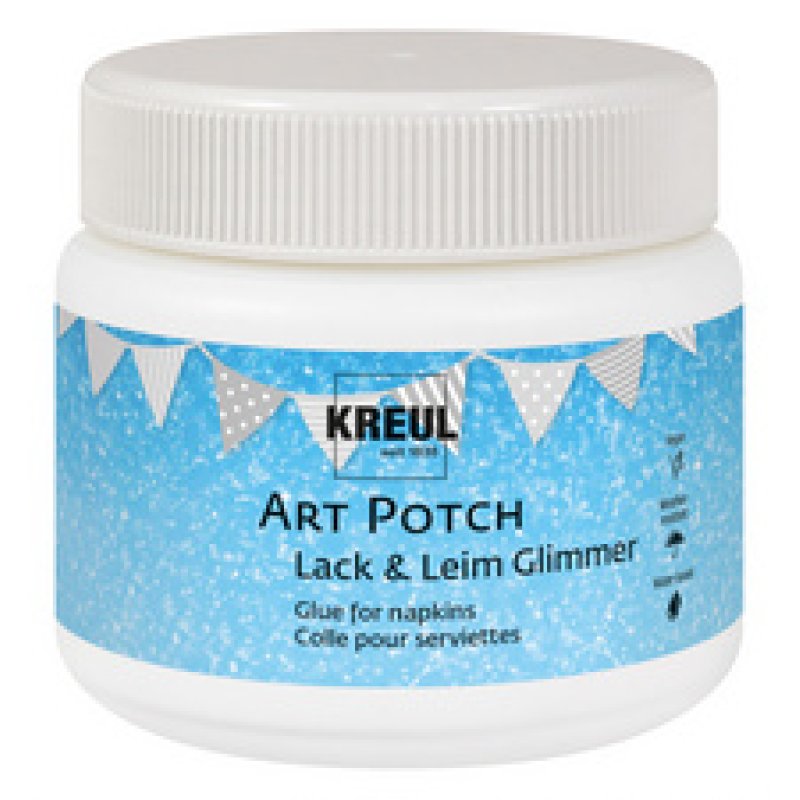 KREUL Vernis et colle pour serviettes ART POTCH, scintillant