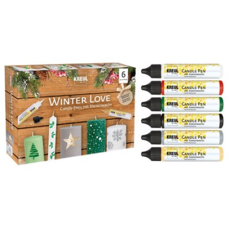 KREUL Candle Pen "Winter Love", set de 6