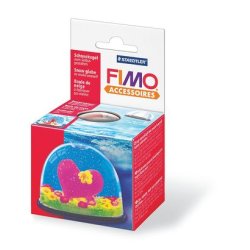 FIMO Boule de neige, ovale, boule transparente avec fond et