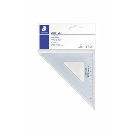 Staedtler Mars 567 Règle de bureau 210 mm Plastique Bleu, Transparent 1 pièce(s)