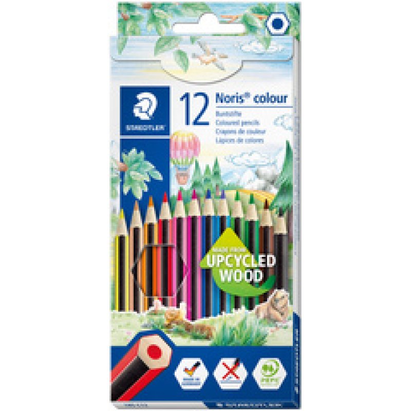 STAEDTLER Crayon de couleur Noris Colour, étui carton de 6