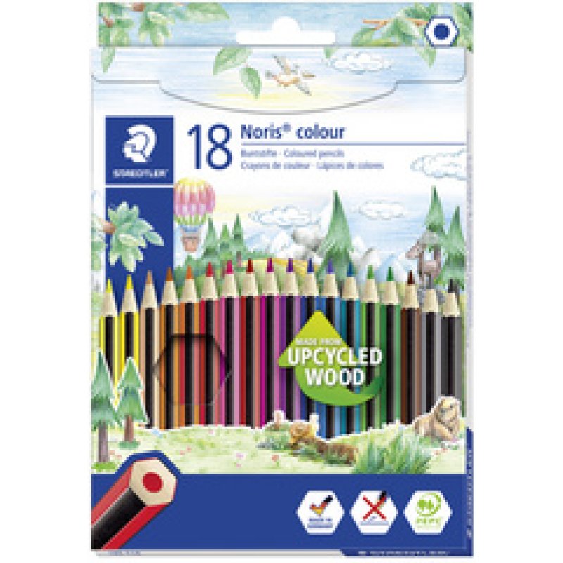 STAEDTLER Crayon de couleur Noris Colour, étui carton de 6