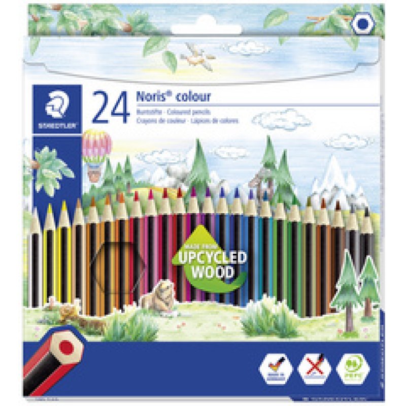 STAEDTLER Crayon de couleur Noris Colour, étui carton de 6