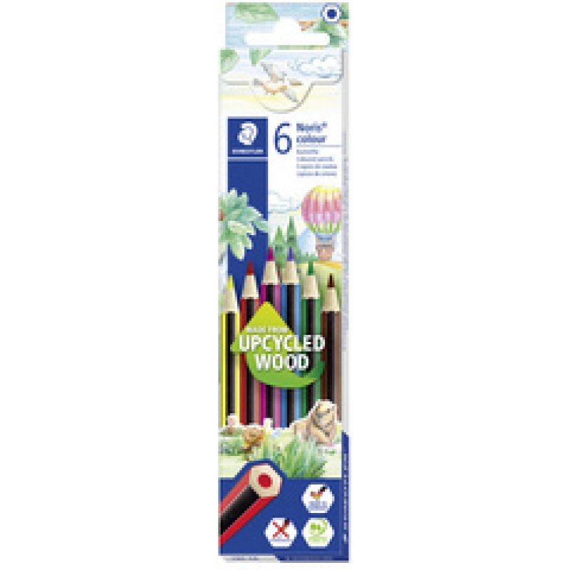 STAEDTLER Crayon de couleur Noris Colour, étui carton de 6