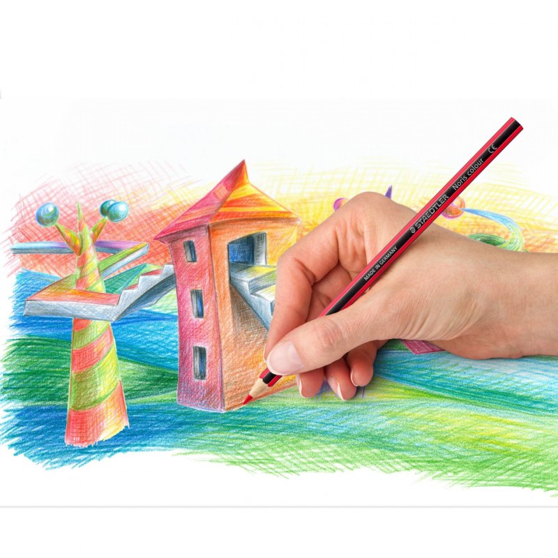 Staedtler Noris colour 185 Black, Blue, Brown, Green, Light Blue, Light Green, Magenta, Orange, Peach, Red, Violet,