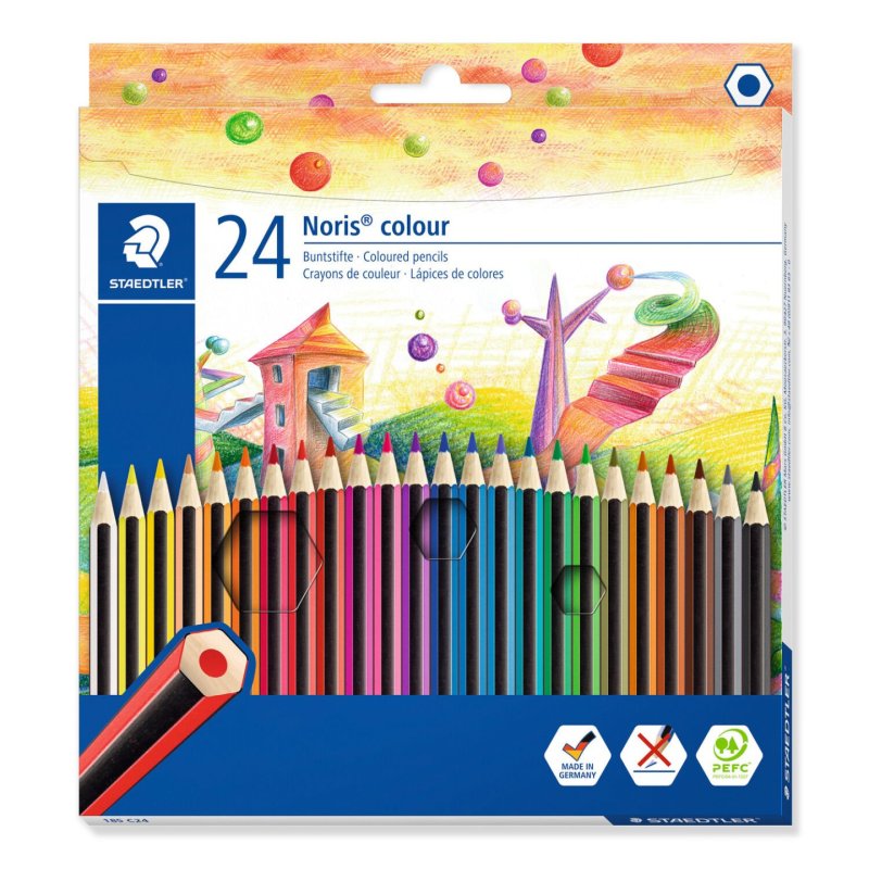 Staedtler Noris colour 185 Multicolore 24 pièce(s)