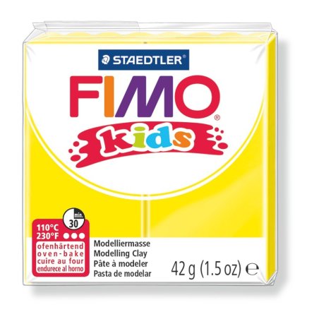 FIMO kids Pâte à modeler, à cuire au four, 42 g, jaune