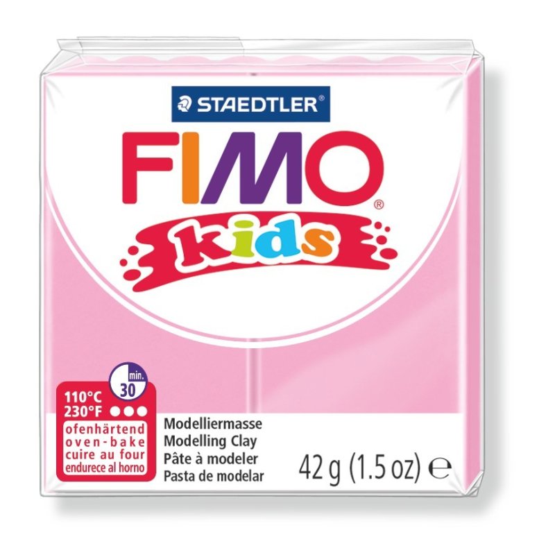 FIMO kids Pâte à modeler, à cuire au four, 42 g, rose