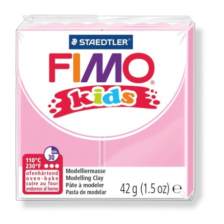 FIMO kids Pâte à modeler, à cuire au four, 42 g, rose