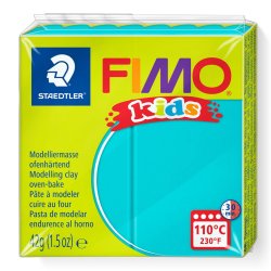 FIMO kids Pâte à modeler, à cuire au four, 42 g, turquoise