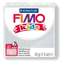 FIMO kids Pâte à modeler, à cuire au four, 42 g, gris clair