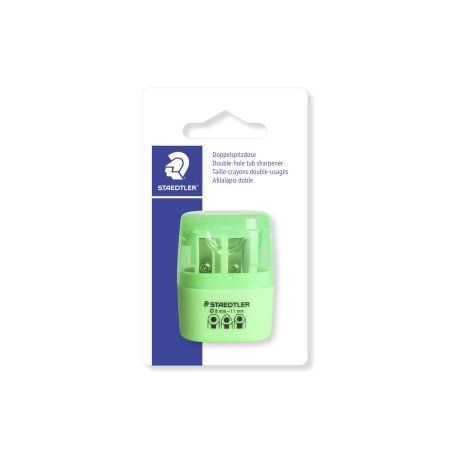 STAEDTLER Taille-crayon à 2 trous 51260F, vert néon