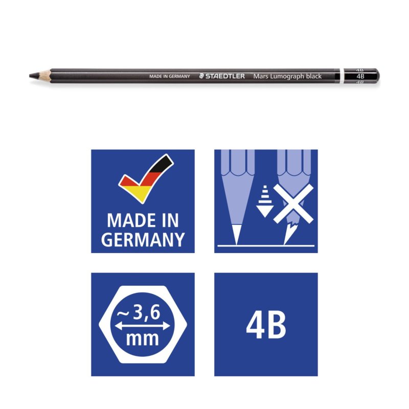 Staedtler Mars Lumograph black 100B 1 pc(s)