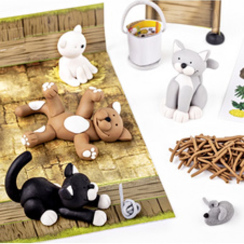 FIMO kids Kit de modelage Form & Play "Cat", niveau 2