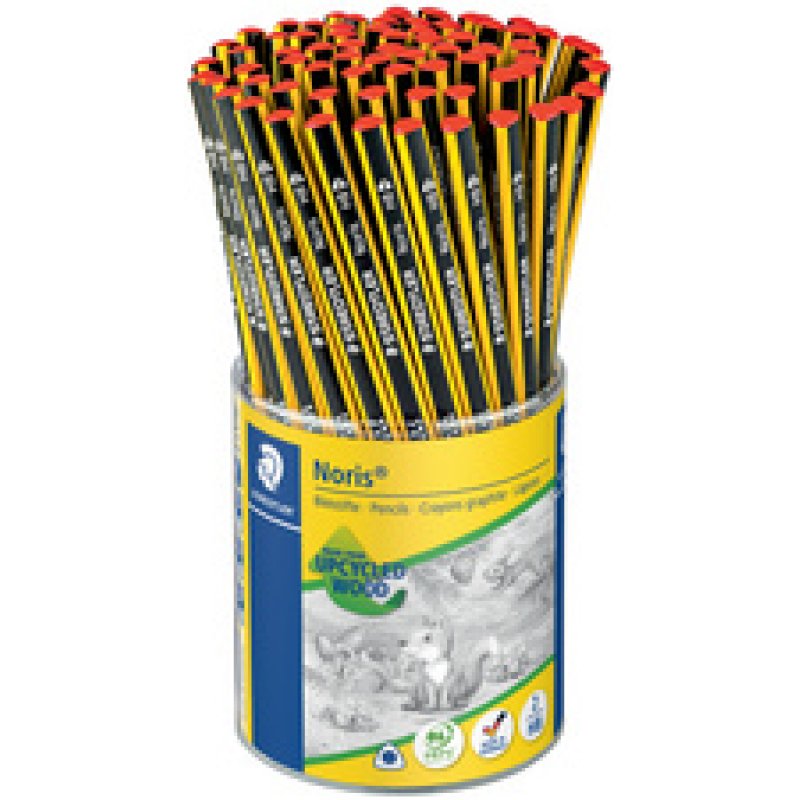 STAEDTLER Crayon graphite Noris, degré dureté: HB, pot de 72