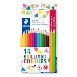 Staedtler 157 Noir, Bleu, Bordeaux, Marron, Vert, Bleu clair, Cyan clair, Mauve, Orange, Pêche, Rouge, Jaune 14