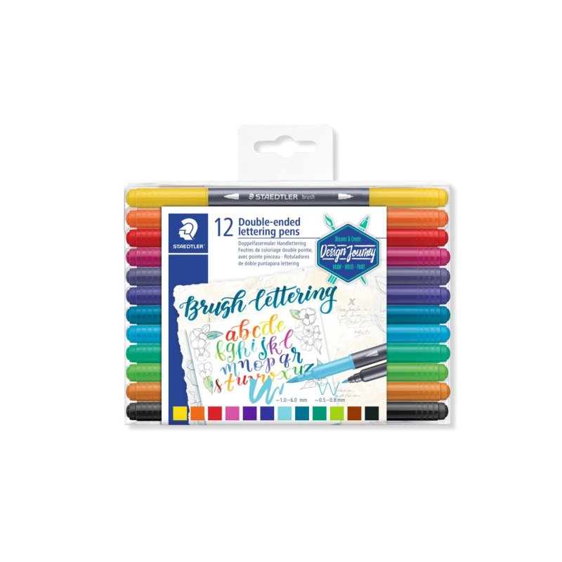 STAEDTLER Feutre calligraphie double pointe Design Journey