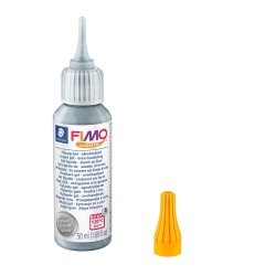 FIMO Gel liquide décoratif, durcit au four, 50 ml, argent