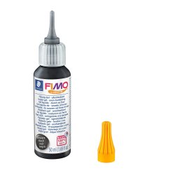 FIMO Gel liquide décoratif, durcit au four, 50 ml, noir