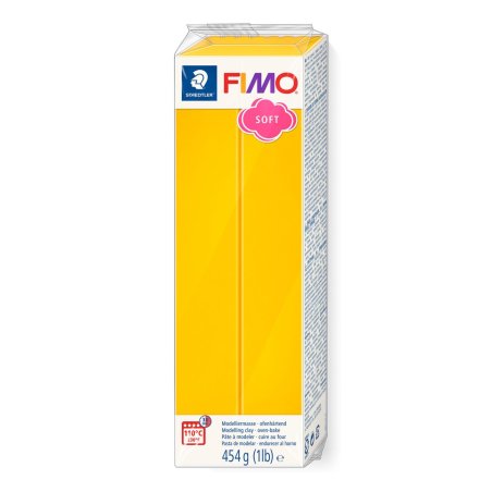 FIMO SOFT Pâte à modeler, à cuire, jaune soleil