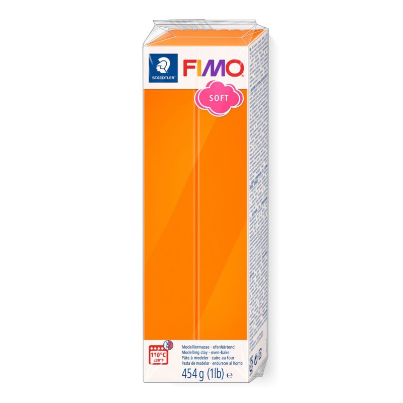 FIMO SOFT Pâte à modeler, à cuire, mandarine