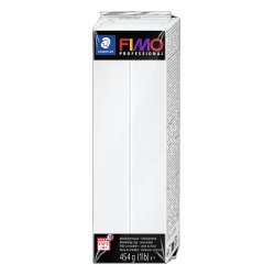 FIMO PROFESSIONAL Pâte à modeler, 454 g, blanc
