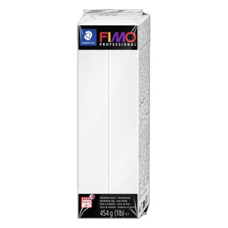 FIMO PROFESSIONAL Pâte à modeler, 454 g, blanc