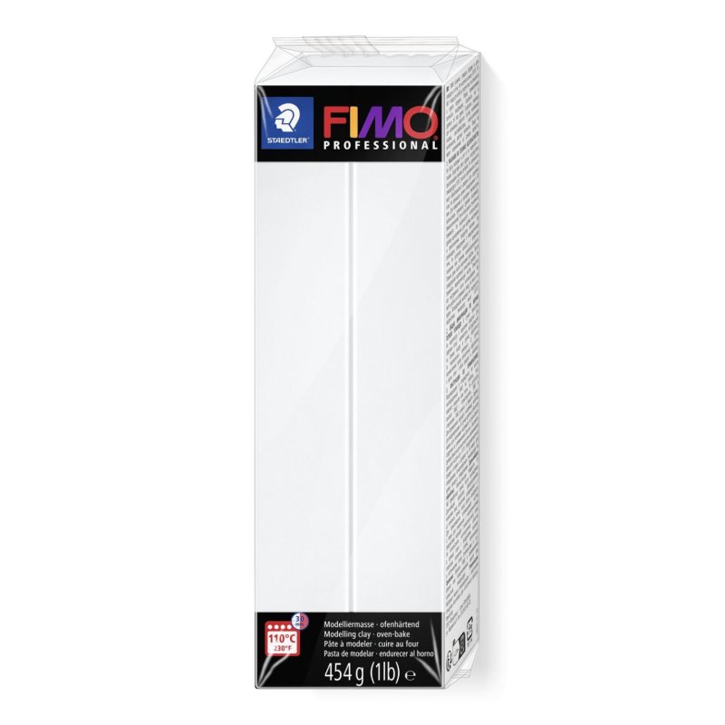 FIMO PROFESSIONAL Pâte à modeler, 454 g, blanc