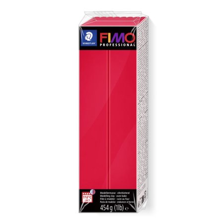 FIMO PROFESSIONAL Pâte à modeler, 454 g, rouge pur