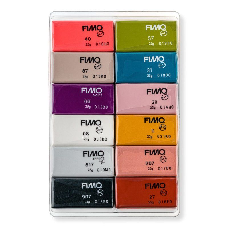 Staedtler FIMO 8023 C Modeling clay 300 g Black, Blue, Copper, Gold, Pearl, Pink, Rose, Silver, Taupe, Violet 12 pc(s)