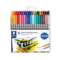 Staedtler 3200 stylo-feutre Fin/extra-large Multicolore 36 pièce(s)