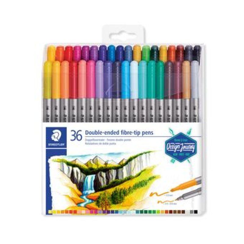 Staedtler 3200 stylo-feutre Fin/extra-large Multicolore 36 pièce(s)