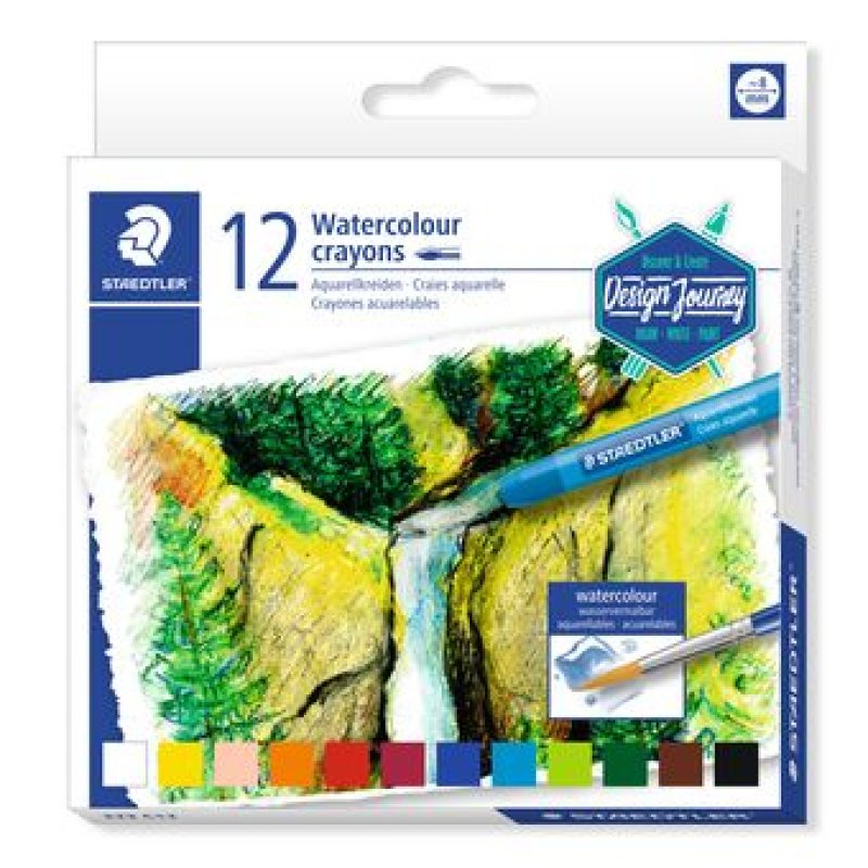 STAEDTLER Craie aquarellable Design Journey, étui carton 12
