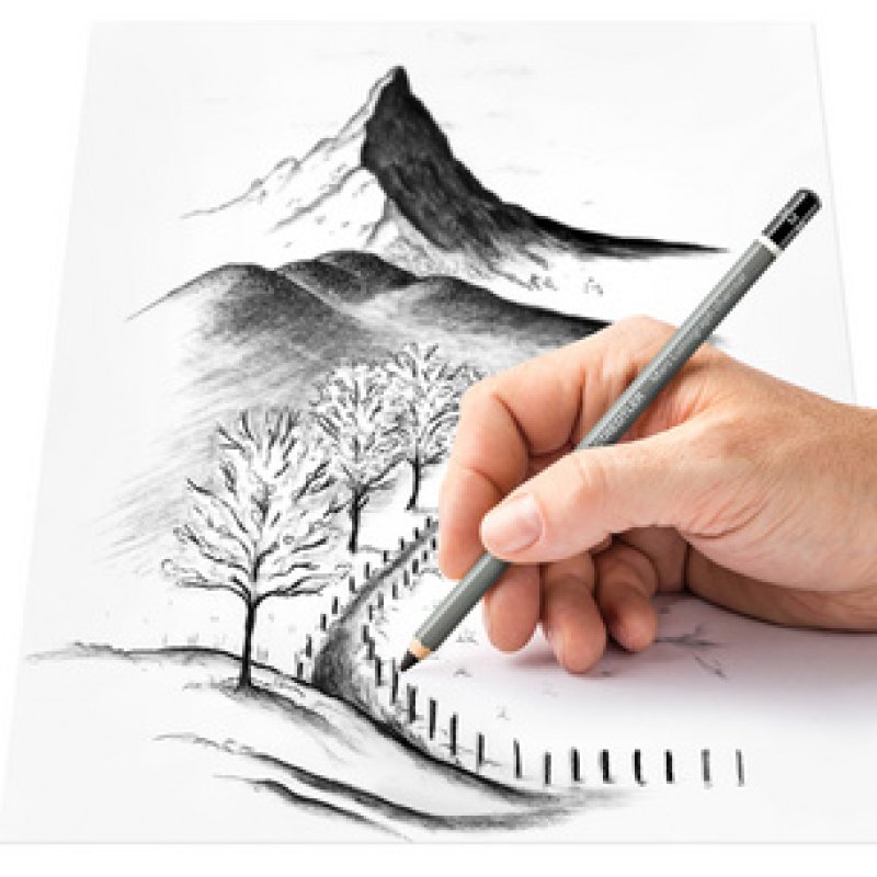 STAEDTLER Crayon fusain Mars Lumograph charcoal blister de 4