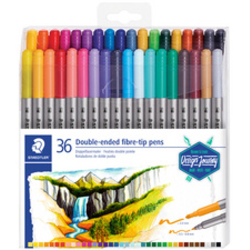 STAEDTLER Feutre double pointe Design Journey, étui de 120