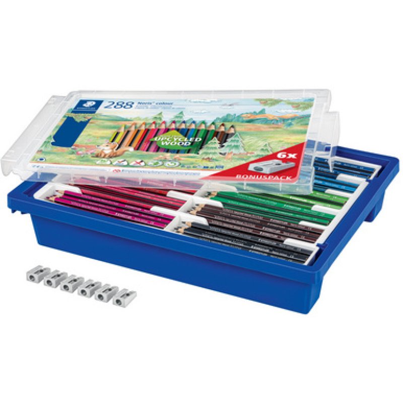 STAEDTLER Crayon de couleurs triangulaire Noris colour, 288