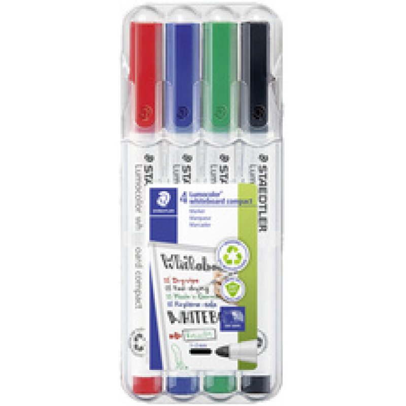 STAEDTLER Marqueurs pour tableau blanc Lumocolor, étui de 6