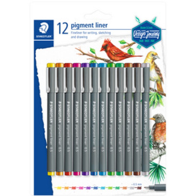 STAEDTLER Feutre à pigment Design Journey, blister de 12