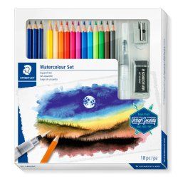 Staedtler 146 10C Noir, Bleu, Bordeaux, Marron, Vert, Bleu clair, Vert clair, Mauve, Orange, Pêche, Rouge, Jaune 15