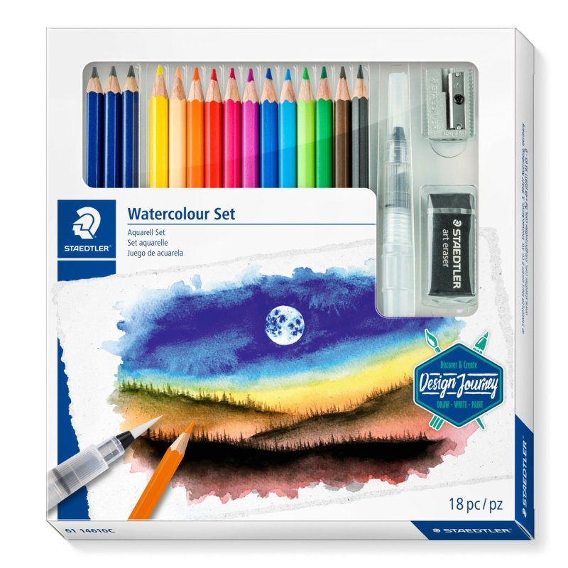 Staedtler 146 10C Black, Blue, Bordeaux, Brown, Green, Light Blue, Light Green, Mauve, Orange, Peach, Red, Yellow 15