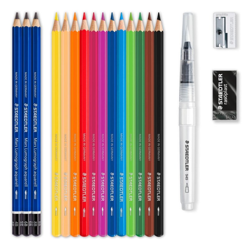 Staedtler 146 10C Black, Blue, Bordeaux, Brown, Green, Light Blue, Light Green, Mauve, Orange, Peach, Red, Yellow 15