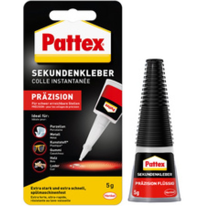 Pattex Colle instantanée Präzision, tube de 5 g