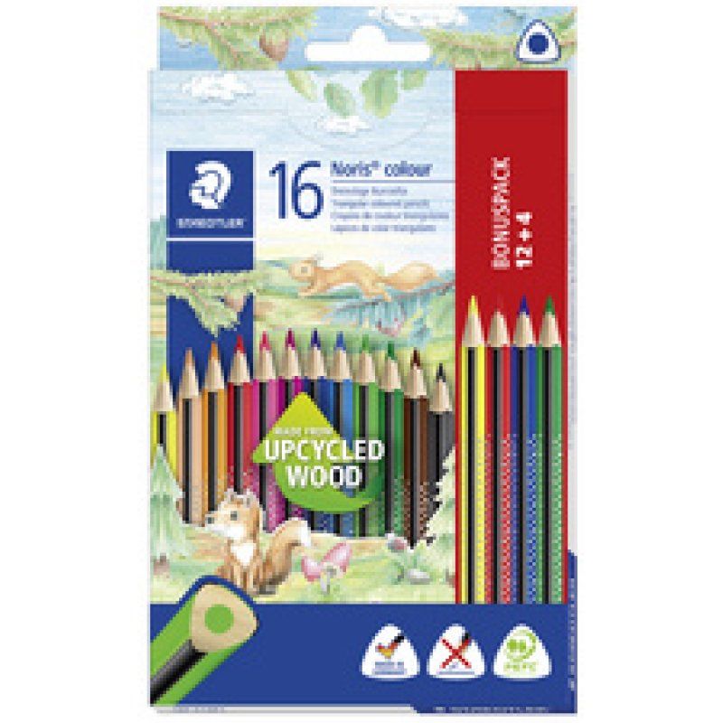 STAEDTLER Crayon de couleur triangulaire Noris colour, étui
