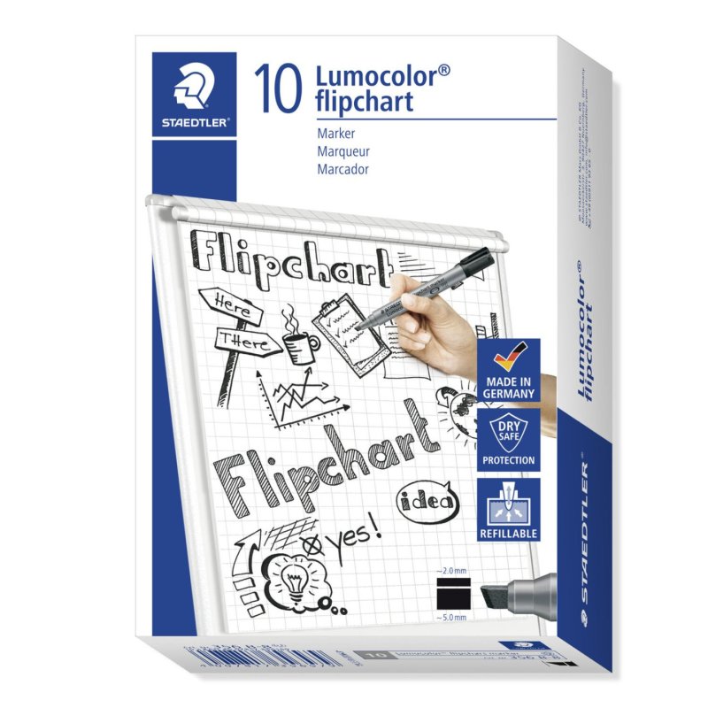 Staedtler Lumocolor flipchart 356 B marker 1 pc(s) Yellow
