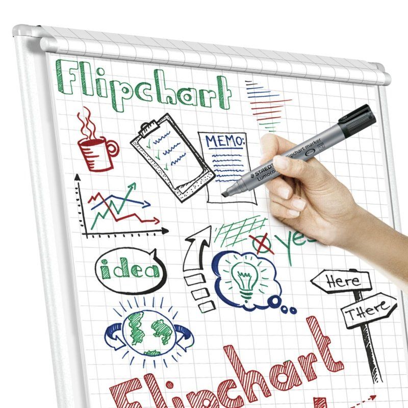 Staedtler Lumocolor flipchart 356 B marker 1 pc(s) Grey